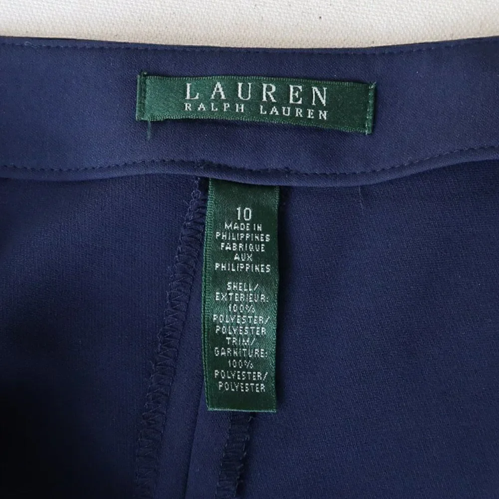 Ralph Lauren Crepe Pleat Front Culottes Pants